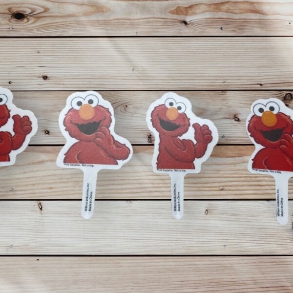 Elmo Cupcake Topper Etsy
