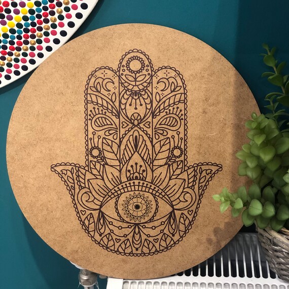 Paintable Mandala Wall Hanging DIY Kit for Adults Mandala Handmade Gift Etsy