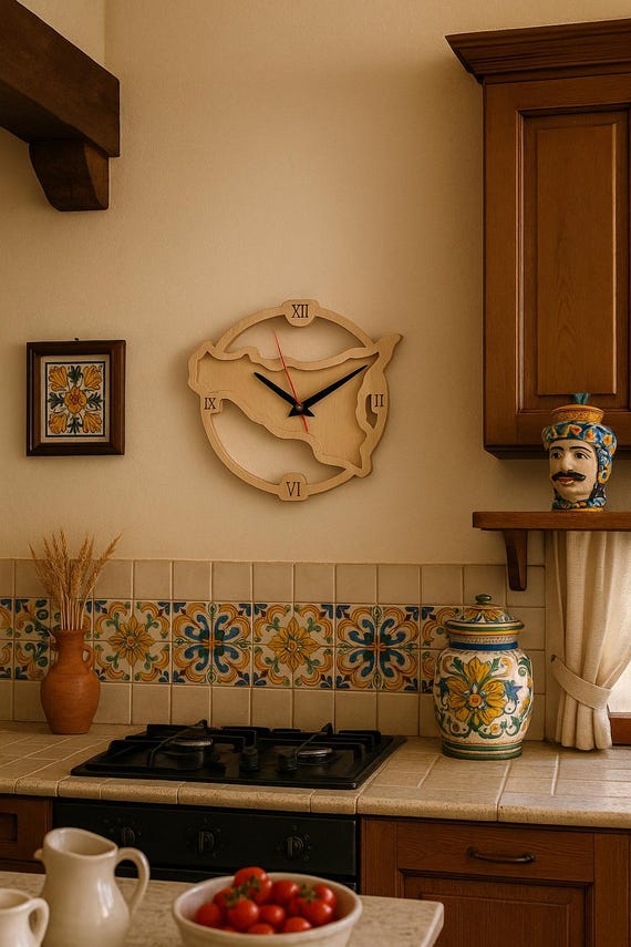Orologio da parete legno Durban Marrone - Decorazioni da parete