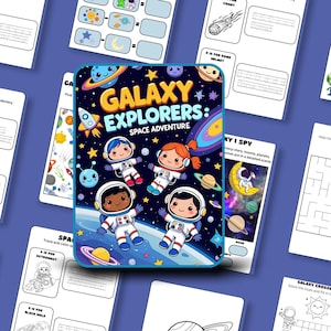 Galaxy Explorer Activity Worksheets: Space Learning Fun for Kids