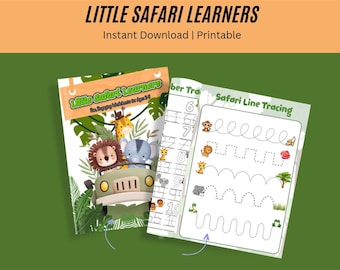 Safari-Aktivitätsblätter | Vorschulerziehung, 3-5 Jahre (zum Ausdrucken)