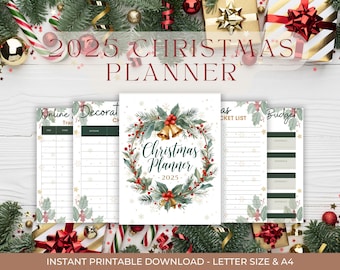 Printable Christmas Planner: Festive Holiday Organizer (Instant Download)