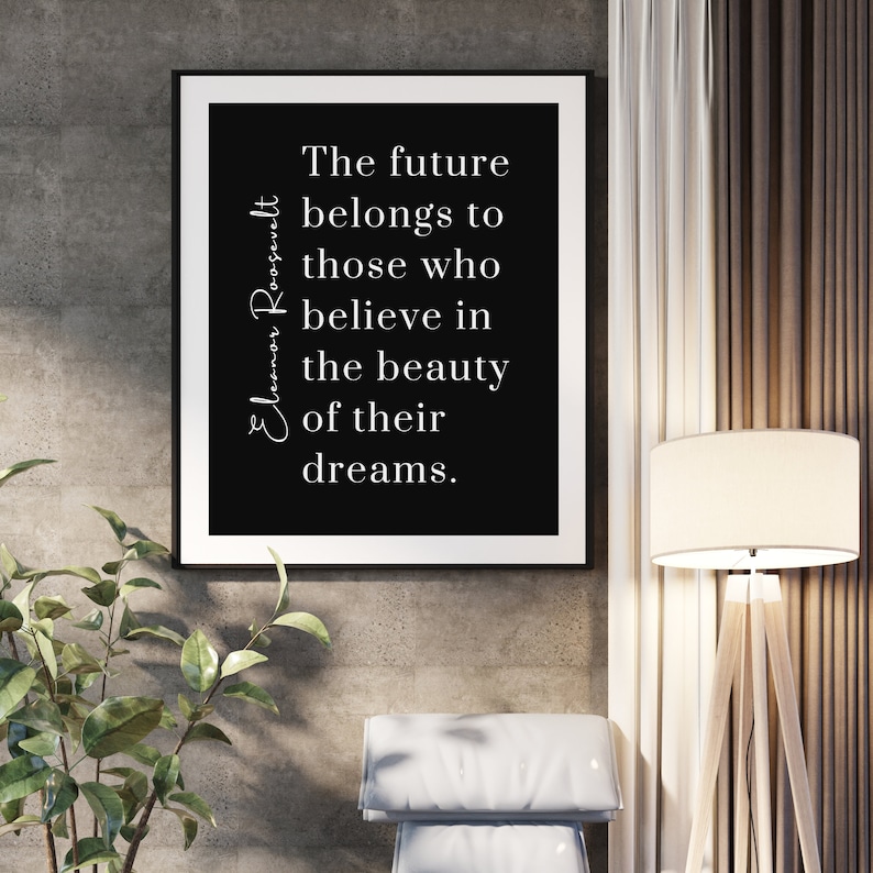 Black and White Inspirational Printable Wall Art | Minimalist Decor ...