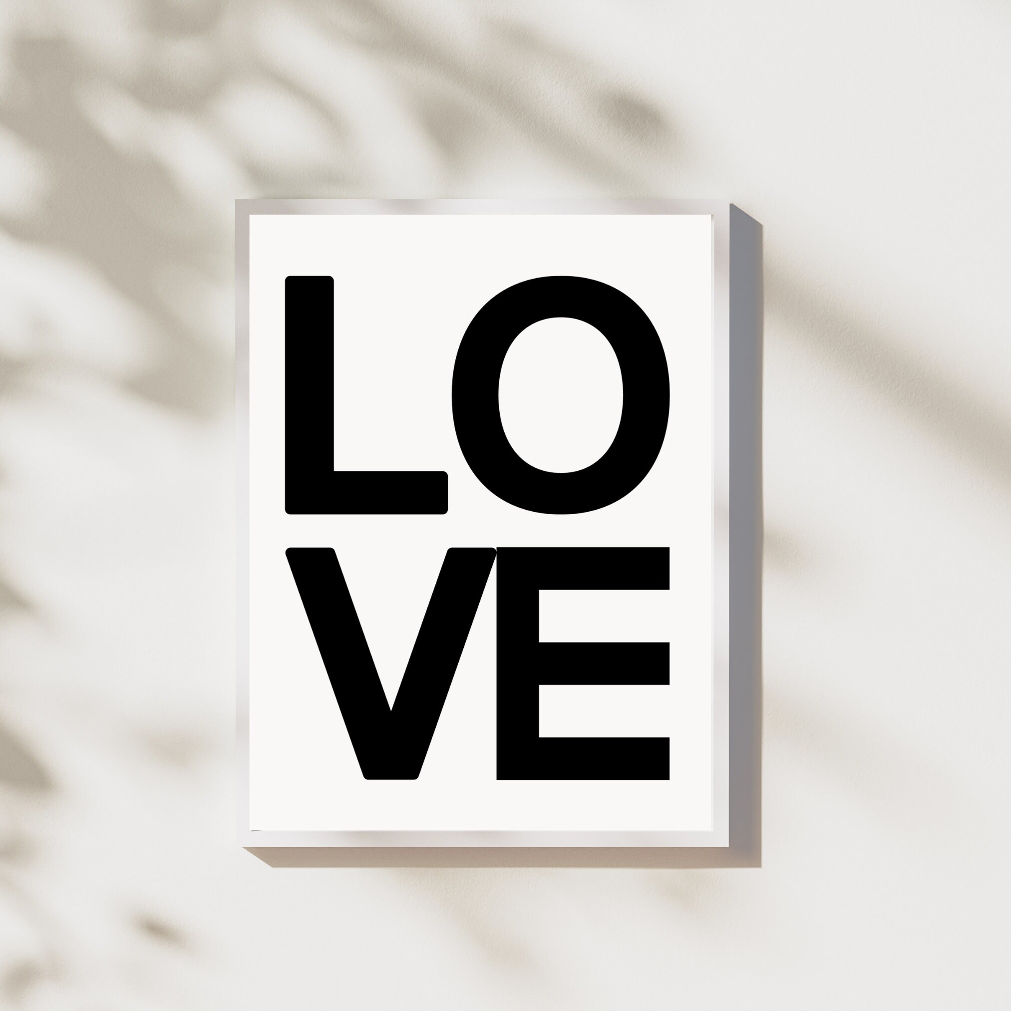 LOVE Printable Wall Art Minimalist Classic Typographic Home Decor for