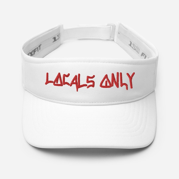 Locals Only Embroidered Visor