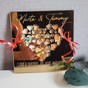 Wedding money gift card, Personalized gift card, Gift for couple, Unique gift card, Wedding cash gift, Wedding gift idea, Natural wood, Eco