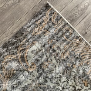 250x250 Beige Orange Braun Türkischer Teppich, 200x250 Vintage Teppich, Oushak Teppich 200x250 Küche, Vorlegeteppich, Wohnzimmer Deko, 160x260 cm