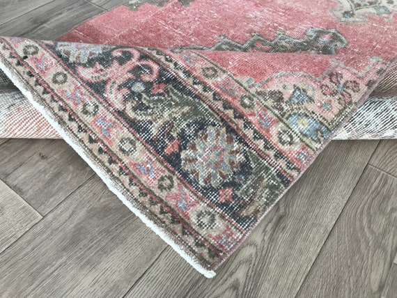 赤と緑のヴィンテージトルコランナーラグ：2.8x13.6フィート - Etsy 日本