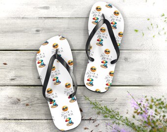 Flip Flops, Strandsandalen - Schritt ins Sommerglück: Die Sonne eines Strandes Flip Flops - Modisches Schuhwerk für Ihre sonnenverwöhnten Abenteuer!