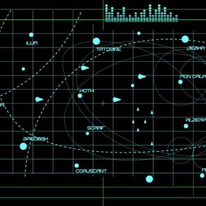 StarWars Planet Map Animation 1 minute long with sound
