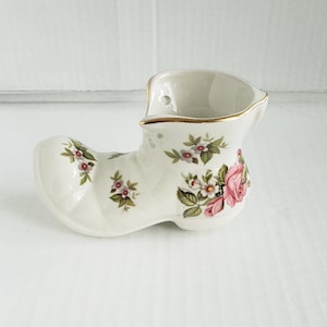 Vintage Old Foley James Kent England Harmony Rose Pattern Shoe. Discontinued Pattern