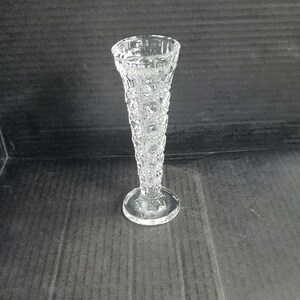 Vintage Indiana Glass Royal Brighton Crystal Bud Vase