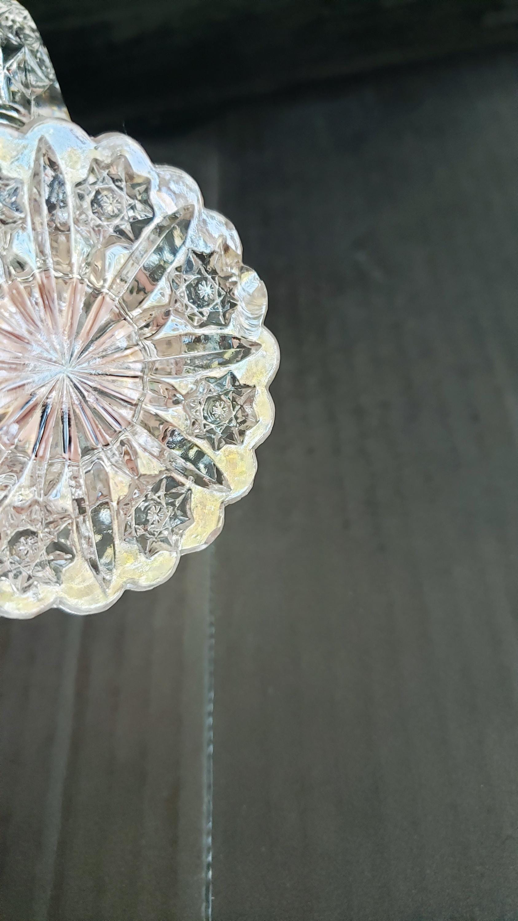 Vintage Imperial Glass Ohio Zipper Heart Pattern 2.5