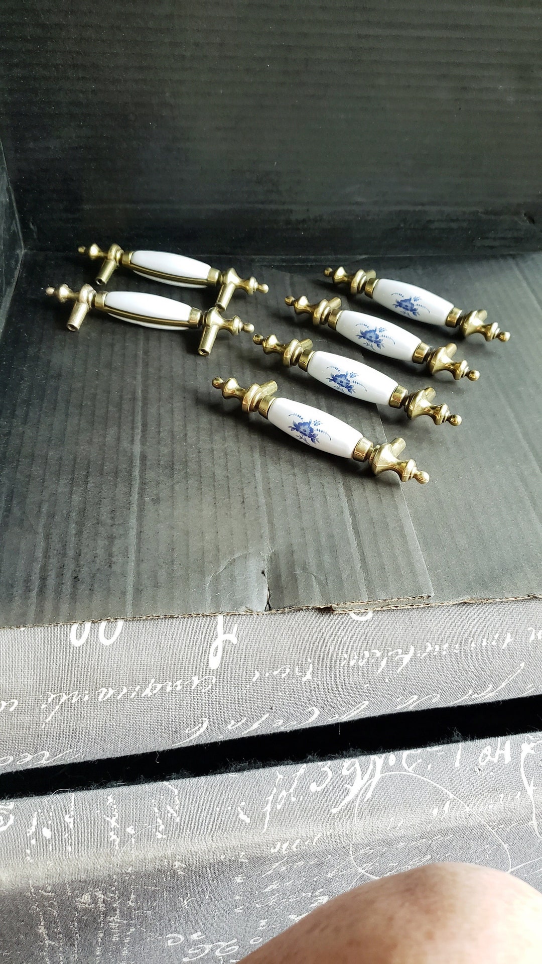 Vintage Farmhouse Drawer Pulls Set of 6 Etsy