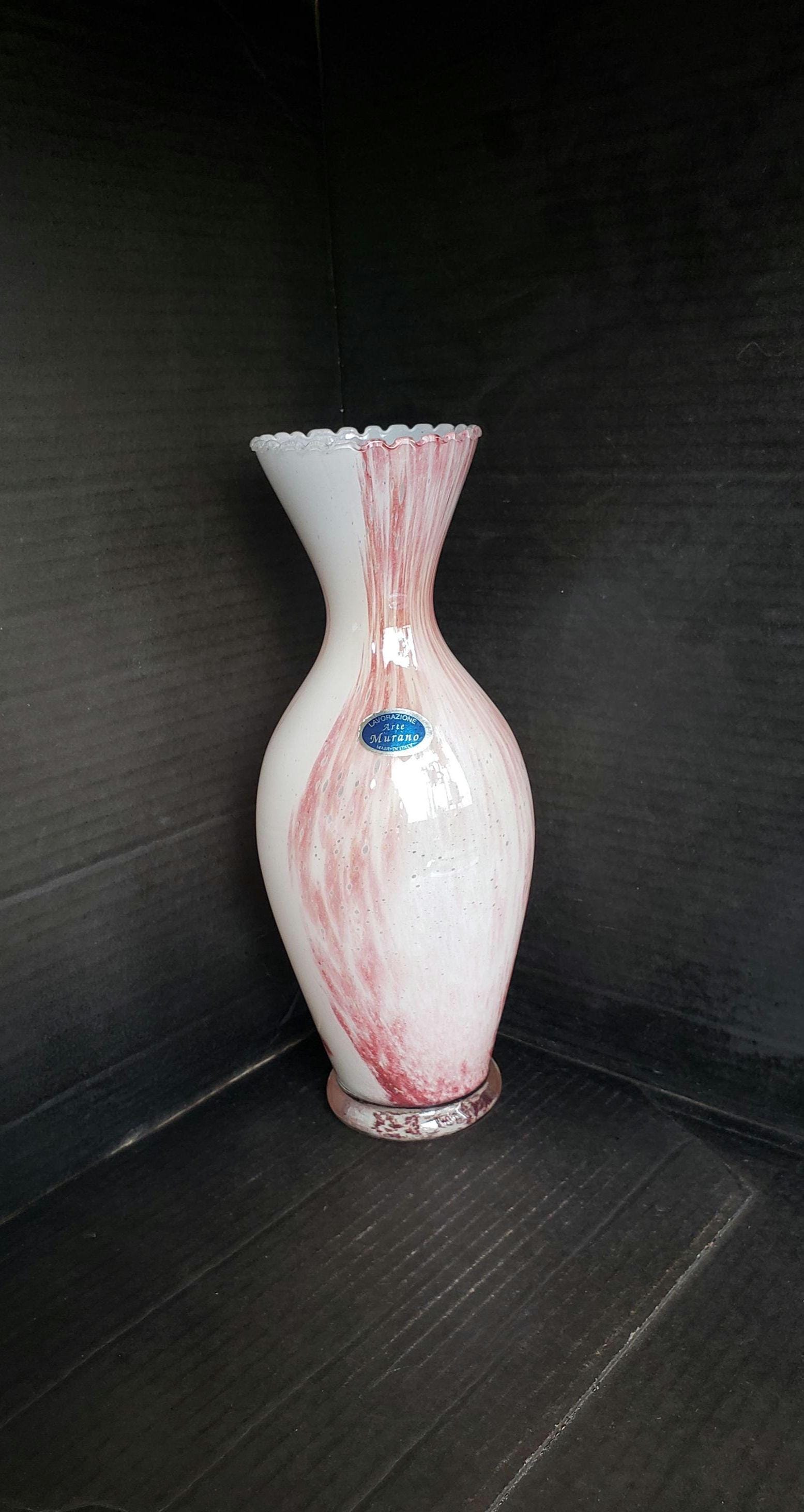 Pink Murano Vase - Etsy