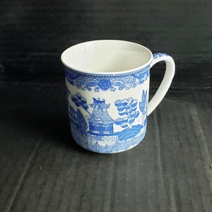 Vintage Blue Willow Pattern 2.5&quot; Cup. Made In China. Discontinued Pattern Circa 1940&#39;s