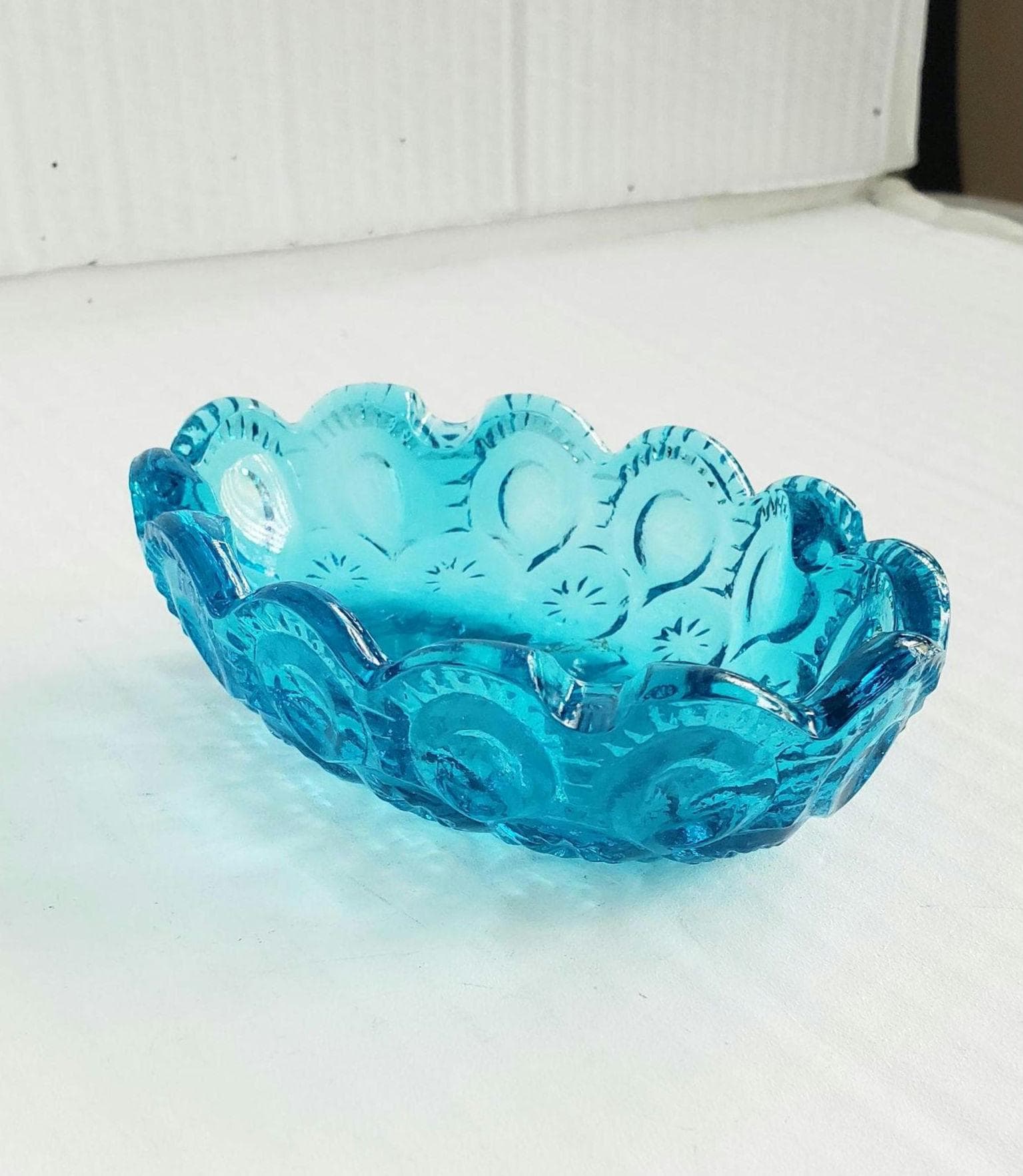 Blue Glass Ashtray - Etsy