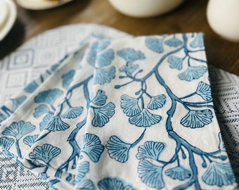 Soft Cotton Hand block printed Napkins