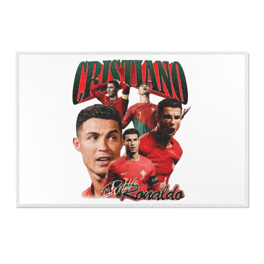 Cristiano Ronaldo Soccer Champion Area Rug, Sports Rug Carpet for Fans ...