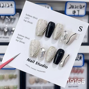 Dazzling Dot Diamonds Press On Nails| birthday gift