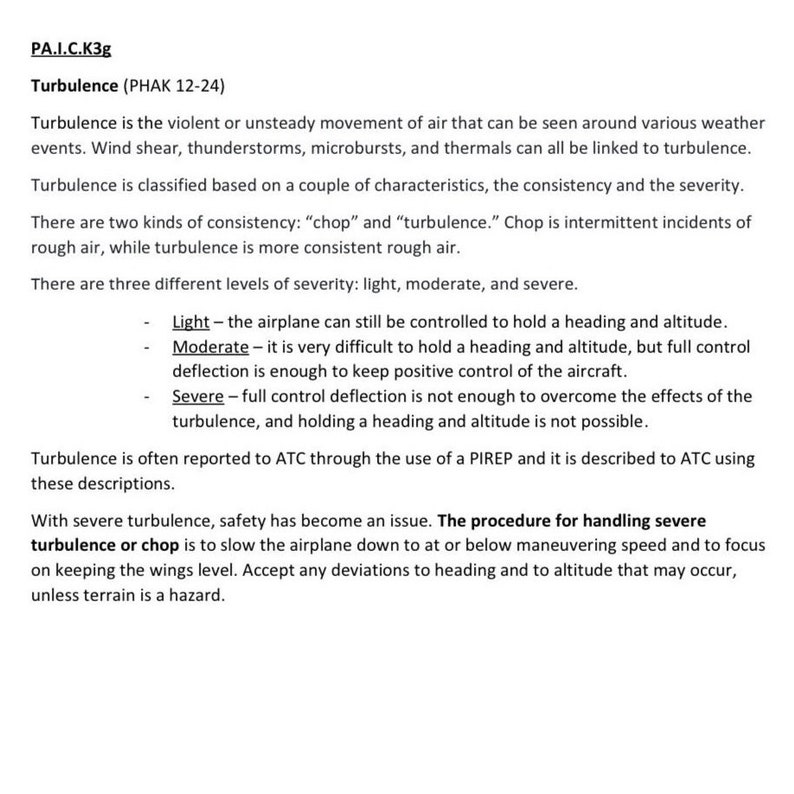 Private Pilot Checkride Prep ACS Notes, for Student Pilot Training Study Guide Pass the PPL Oral