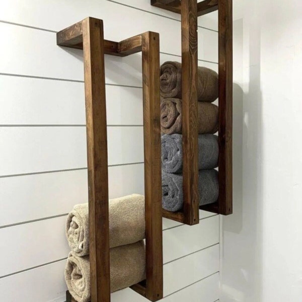 Bath towel holder,towel holder,2 towel holder,towel rack,storage space,bathroom decor,towel decor,towel holder,bath decor,rustic towel