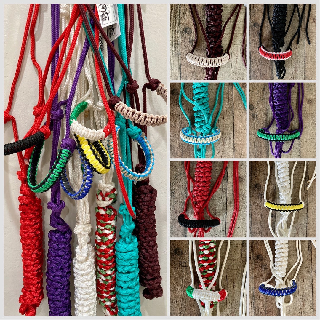 Rope Halters W/ Lead - Custom Noseband - Average Size - Etsy