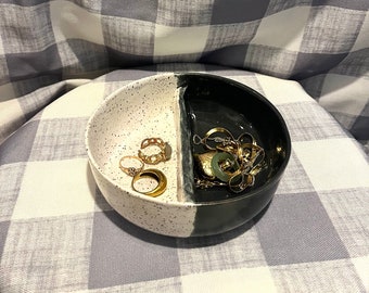 Two tone jewelry dish