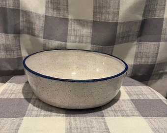 Large blue rim bowl