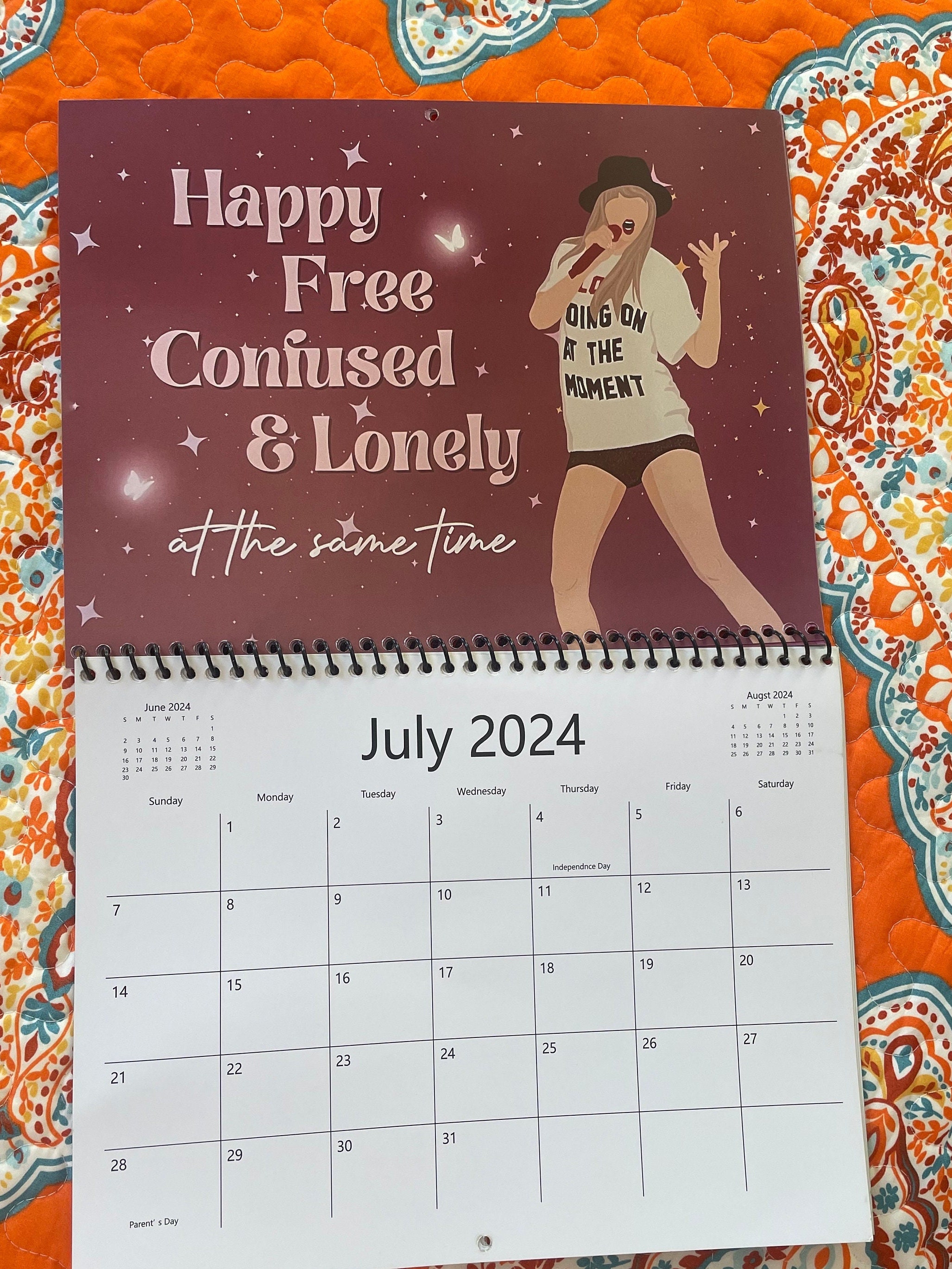 TSwift 2024 Inspired Wall Calendar In Eras Era sold by Ursuline