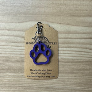 Paw Print Keychain