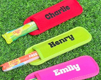 Personalised ice pop holder