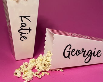 Custom popcorn bucket with name