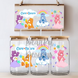 Care Bears Libby Glass Cup Wrap 16oz