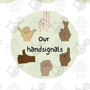 Classroom Handsignals - Canva Template