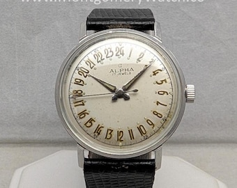 1960s Alpha Twenty-Four Hour Watch