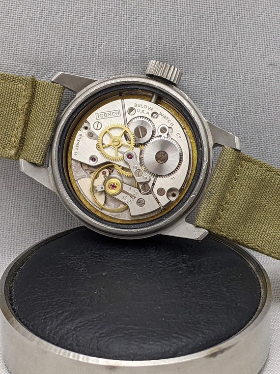 1958 Bulova Military Issue A-17A Hacking Watch - Gem