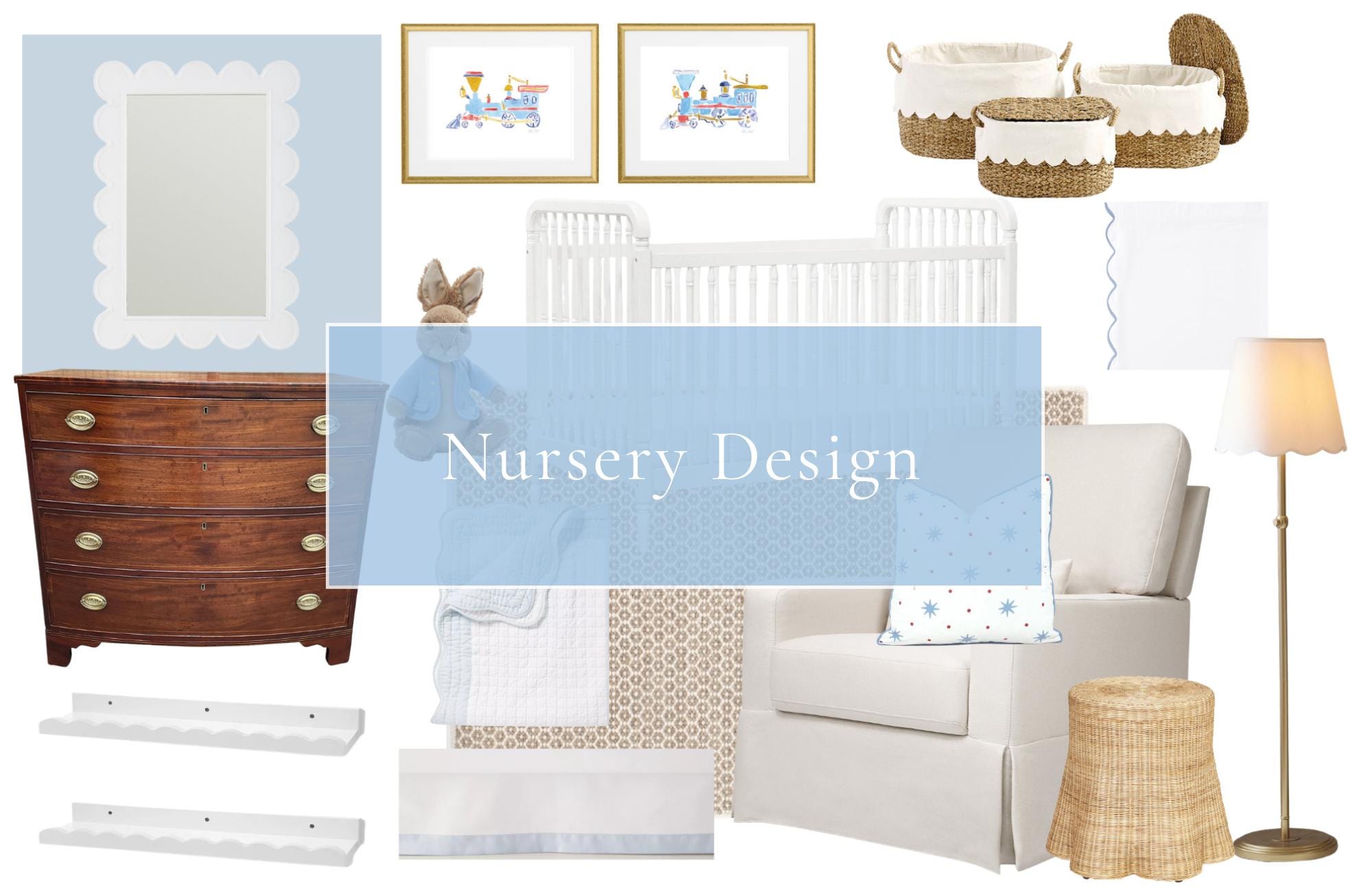 Custom Nursery E-design: Mood Board & Virtual Interior Design - Etsy