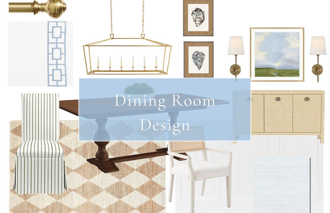 Custom Dining Room E-design: Mood Board & Virtual Interior Design - Etsy