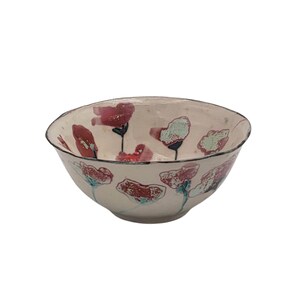 Decorative floral bowl