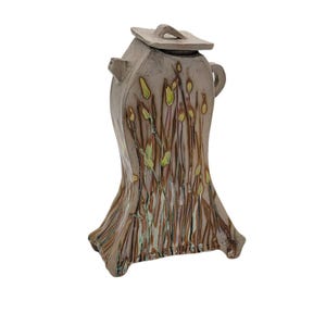 Decorative teapots with hand painted wildflowers