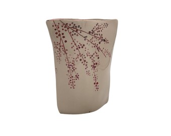 Iridescent cherry blossom vase