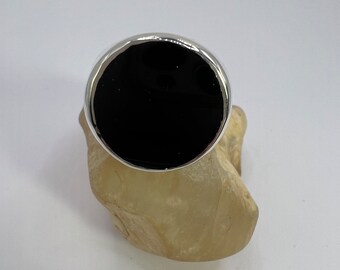 Sterling Silver Man's Ring | Black Onyx Ring | Sterling Silver Black Onyx Ring | Black Onyx Jewelry