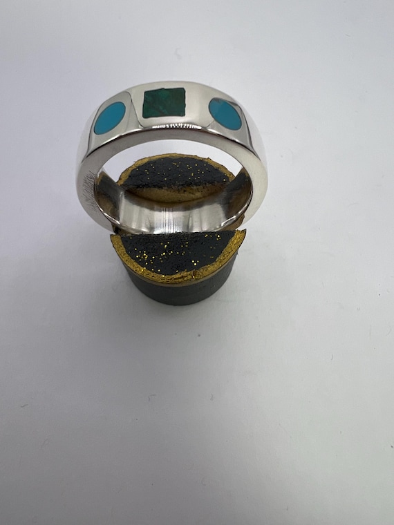 Sterling Silver Ring | Turquoise and Eilat Ring | Sterling Silver Turquoise and Eilat Ring | Unisex Ring | Custom Eilat and Turquoise Ring