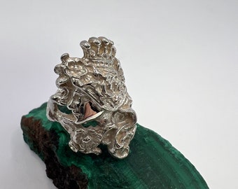 Sterling Silver Ring | Fairy Lady Ring | Handmade Silver Ladies Ring | Sterling Silver Fairy Lady Ring | Mythical Lady Ring