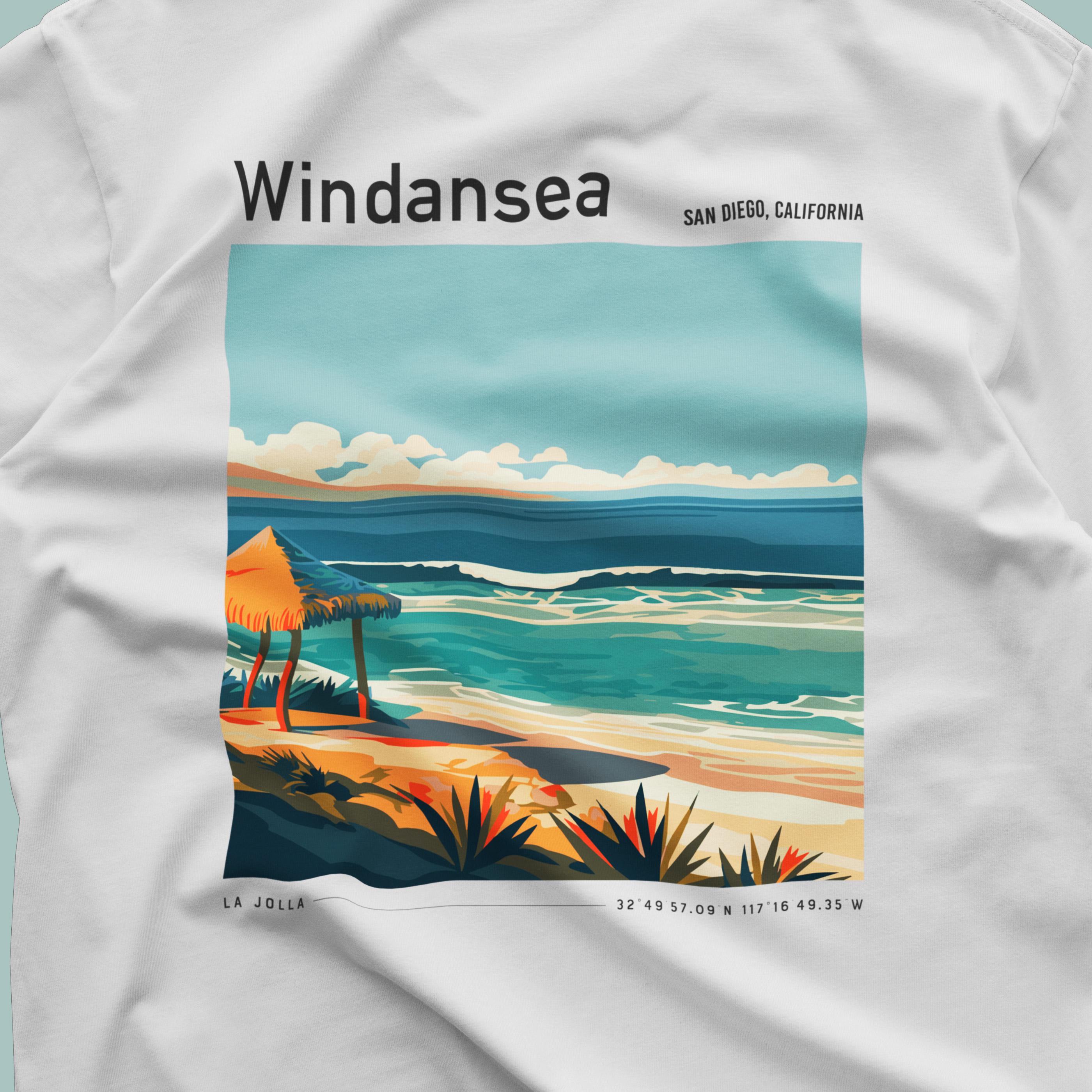 Windansea Surf Shirt: La Jolla Pocket Tee, Retro Wave Design - Etsy