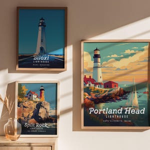 Portland Head Lighthouse Poster: Maine Coastal Art Print image 3