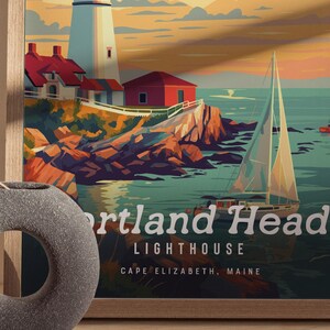 Portland Head Lighthouse Poster: Maine Coastal Art Print image 8