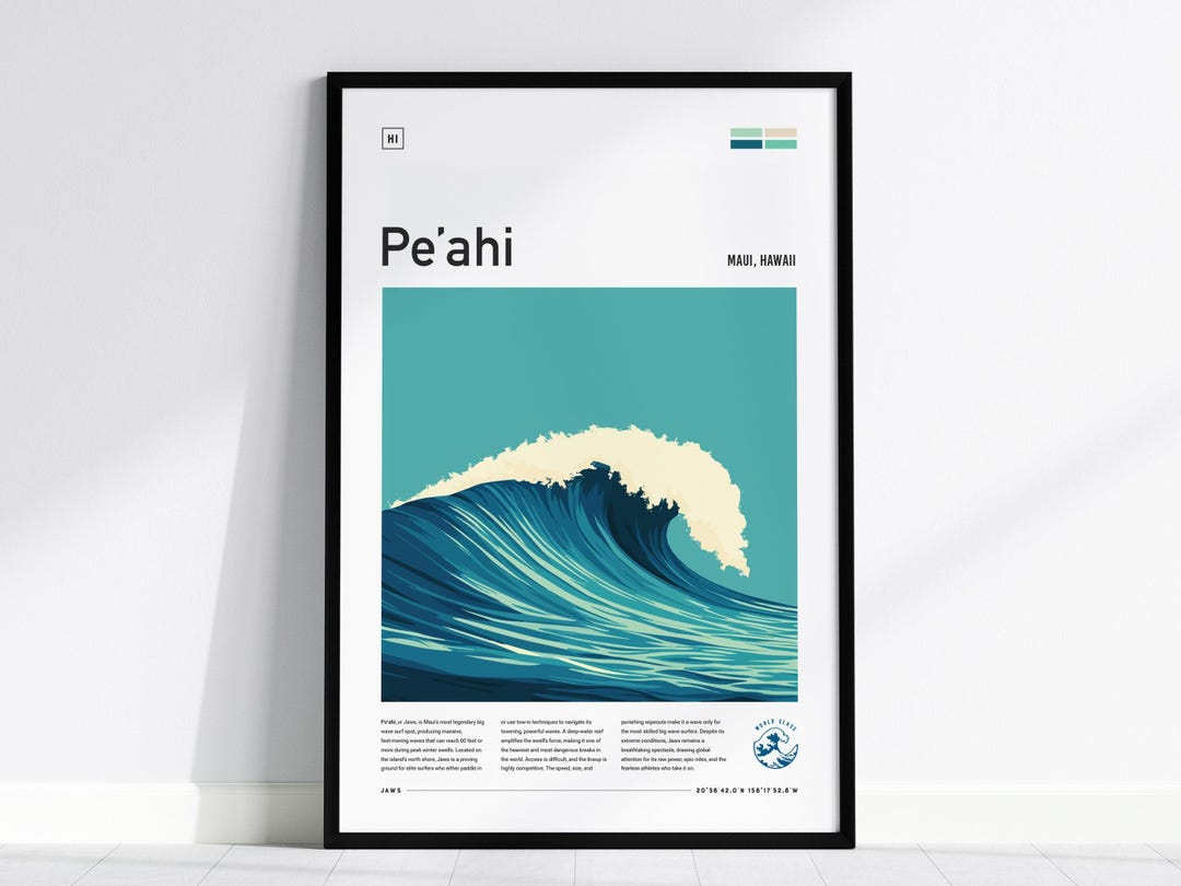 Jaws Maui Surf Poster: Peahi Big Wave Art Print - Etsy