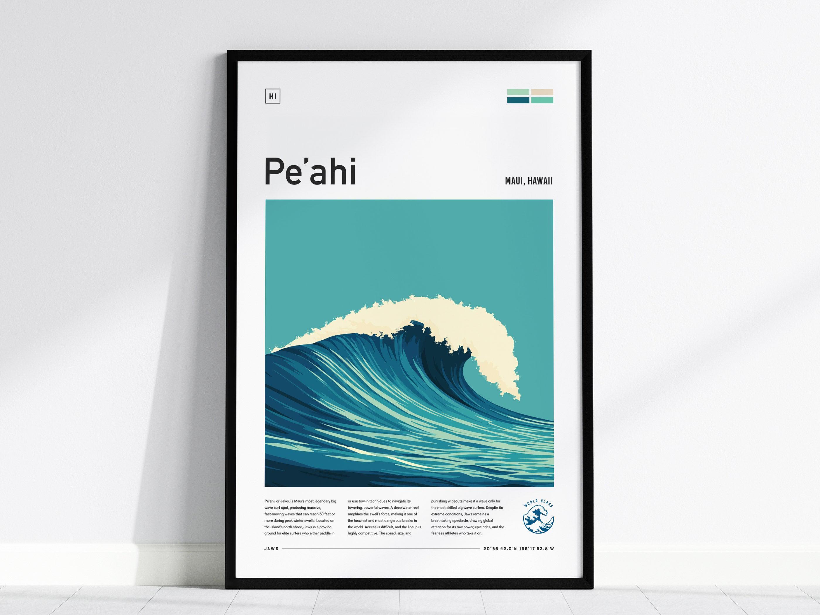 Jaws Maui Surf Poster: Peahi Big Wave Art Print - Etsy